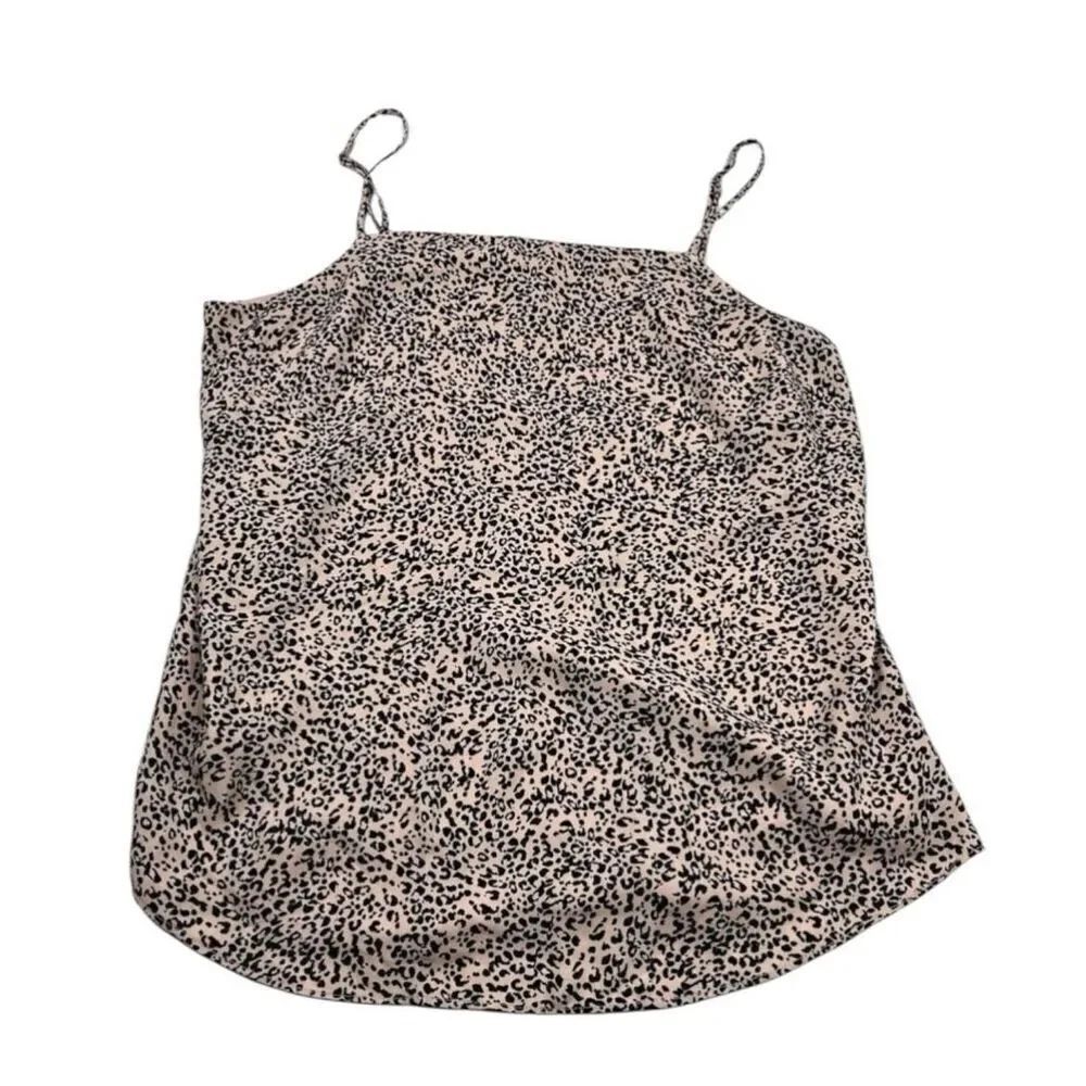 Ann Taylor Strappy Tank Top Animal Print Lightweight Casual Layering Shirt M